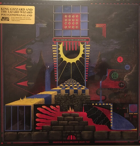 King Gizzard and the Lizard Wizard ‎– Polygondwanaland LP blue/red/yellow/red vinyl