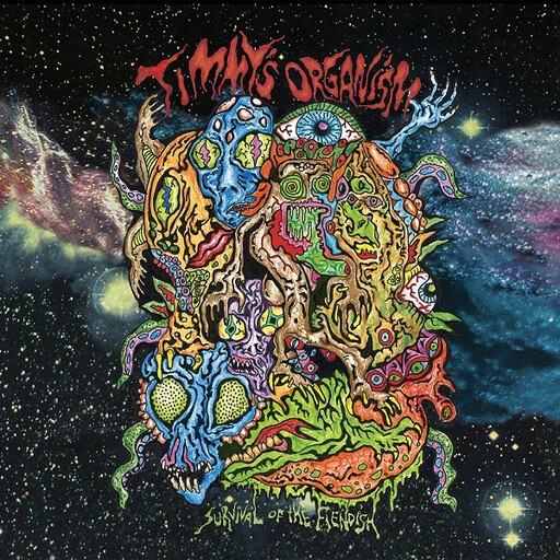 Timmy&#39;s Organism – Survival of the Fiendish LP yellow/pink swirl*
