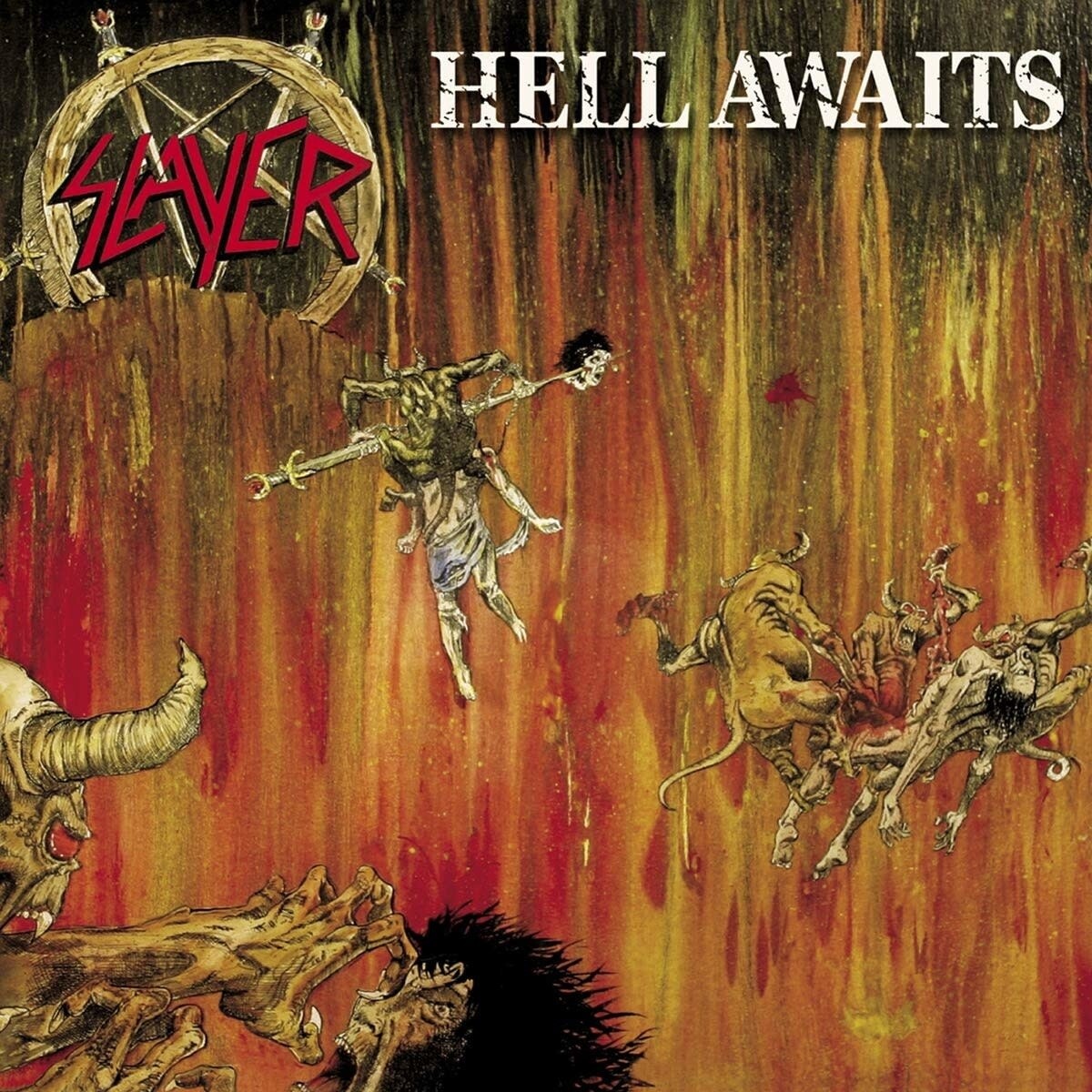 Slayer – Hell Awaits LP orange &amp; black vinyl