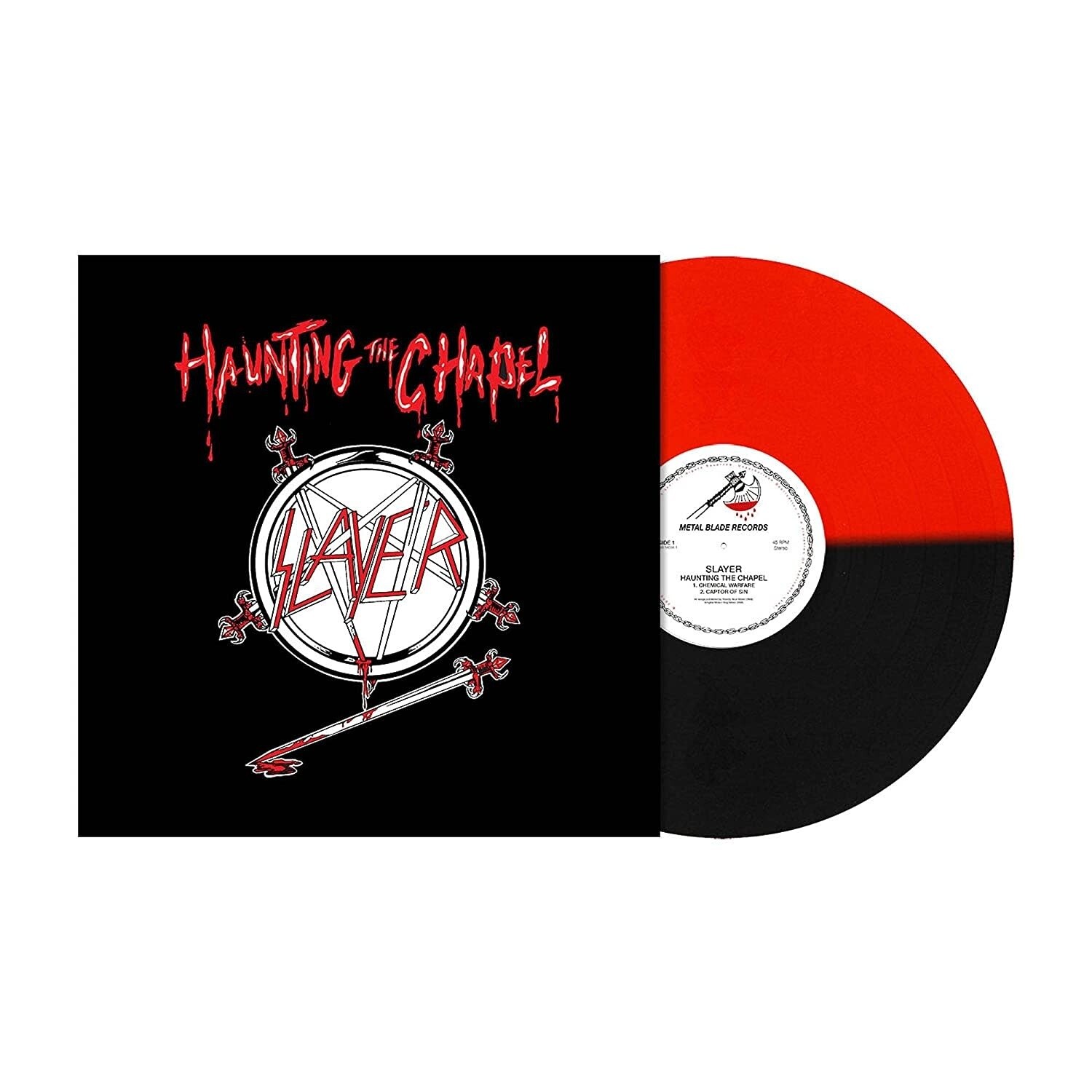 Slayer – Haunting The Chapel LP red / black split*