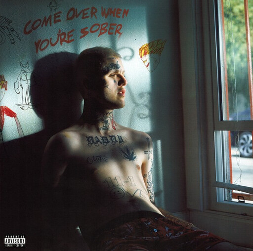 Lil Peep ‎– Come Over When You&#39;re Sober, Pt. 1 &amp; Pt. 2 LP pink &amp; black