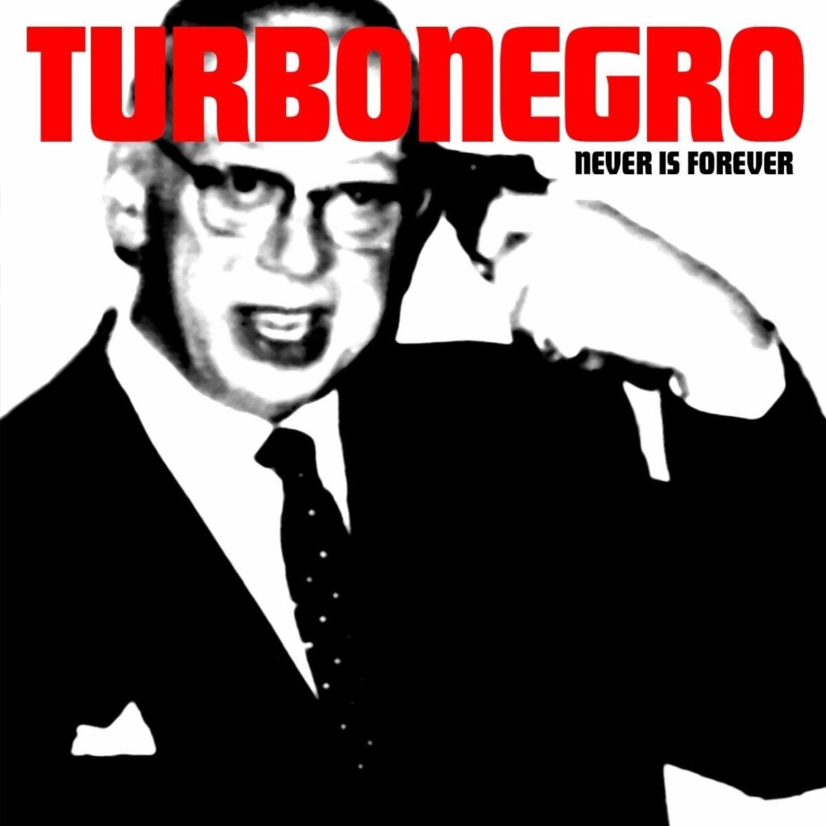 Turbonegro ‎– Never Is Forever LP white with red splatter vinyl
