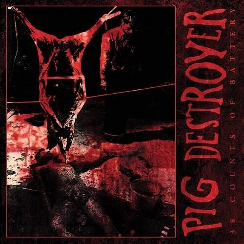 Pig Destroyer – 38 Counts Of Battery LP red w/ black smoke