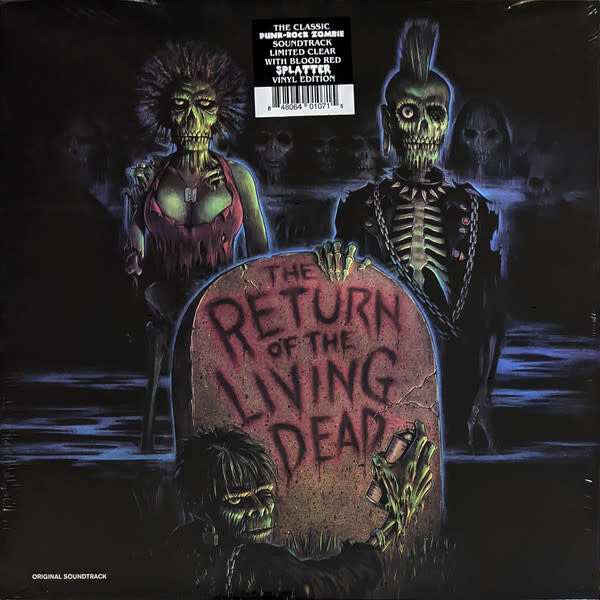 Various ‎– The Return of the Living Dead (Original Soundtrack)  LP clear with blood red splatter vinyl