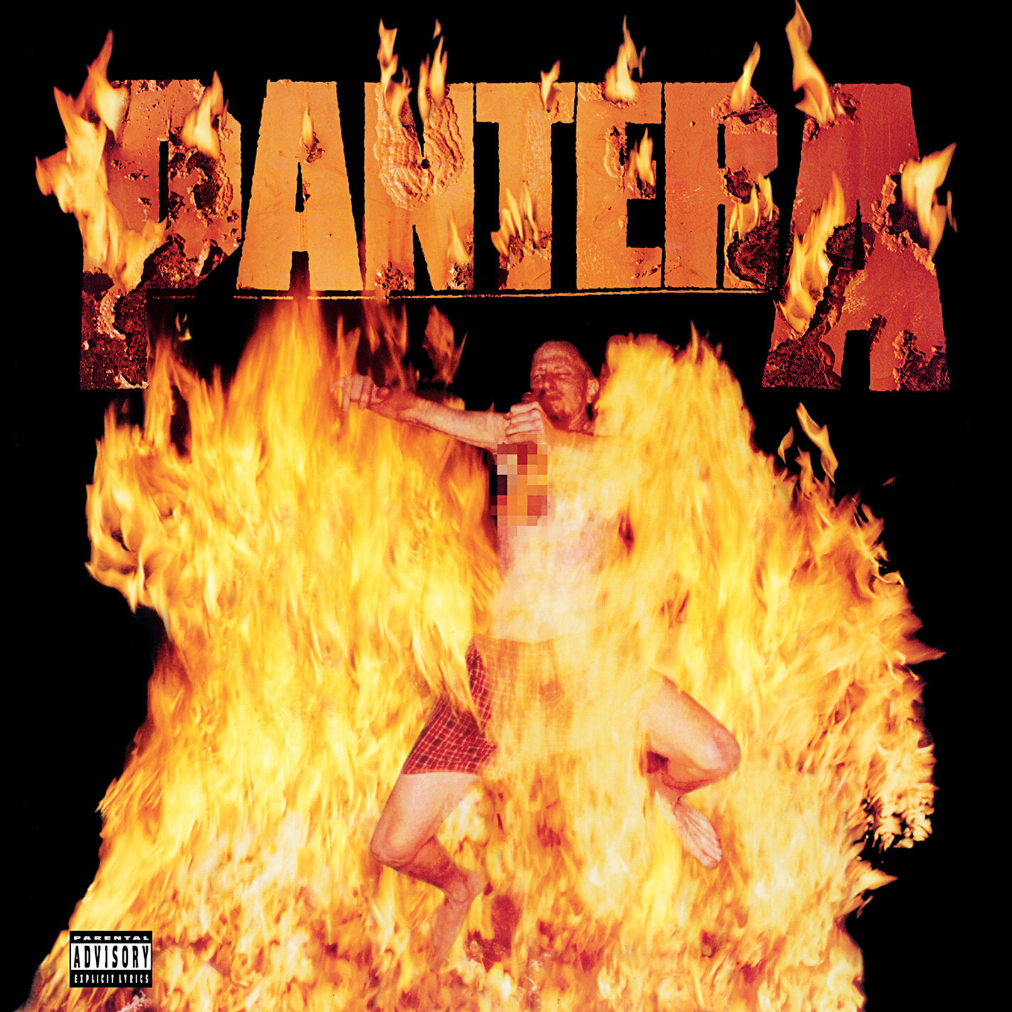 Pantera ‎– Reinventing the Steel LP white and southern flames yellow marbled vinyl