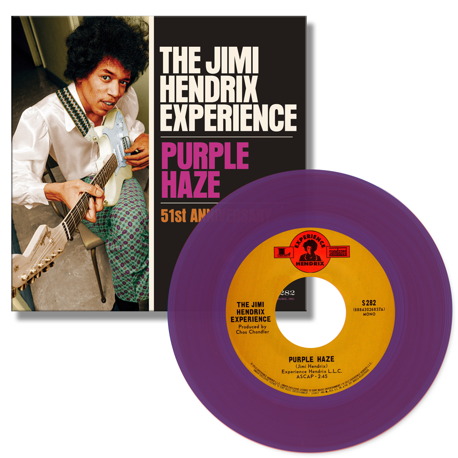 Jimi Hendrix Experience ‎– Purple Haze / 51st Anniversary 7&quot; purple vinyl