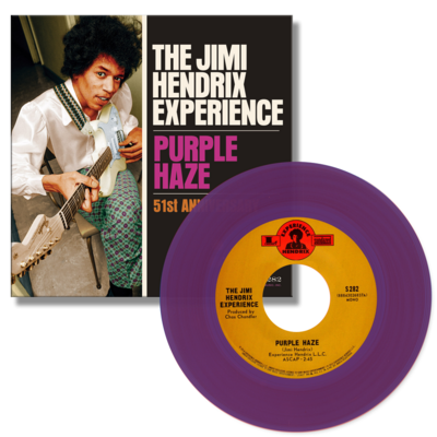 Jimi Hendrix Experience ‎– Purple Haze / 51st Anniversary 7&quot; purple vinyl