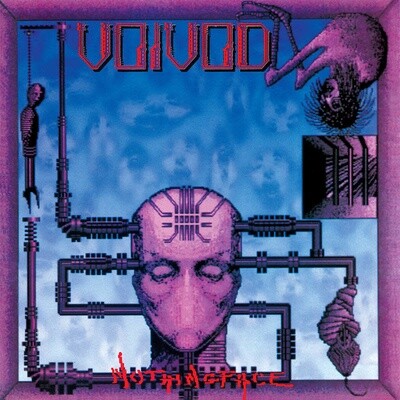 Voïvod – Nothingface LP pink with blue swirl vinyl