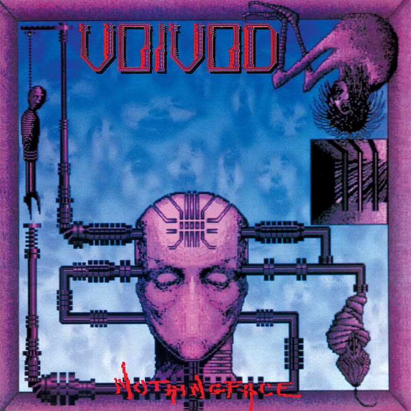 Voïvod – Nothingface LP pink with blue swirl*
