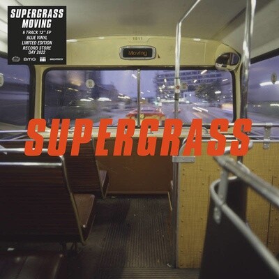 Supergrass – Moving EP 12&quot; vinyl single blue vinyl