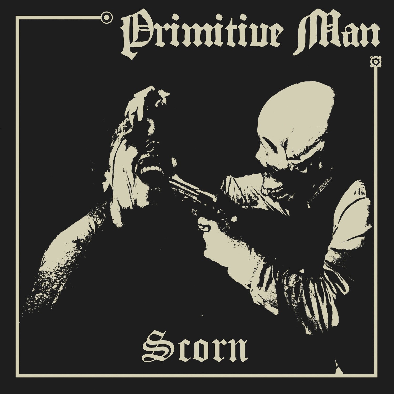 Primitive Man – Scorn LP black inside milky clear with splatter vinyl