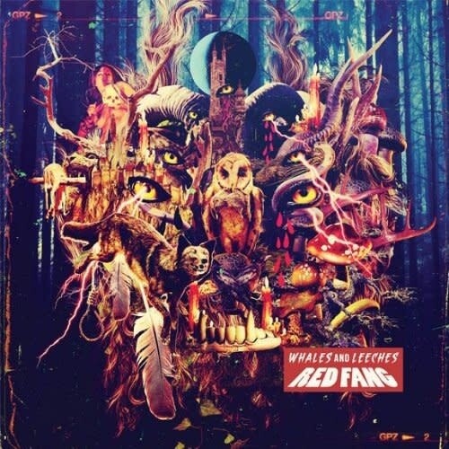 Red Fang – Whales and Leeches LP cyan blue and red galaxy merge*