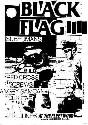 Black Flag - Subhumans poster