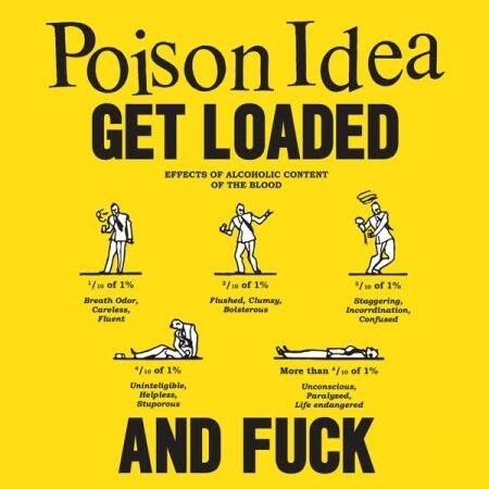 Poison Idea – Get Loaded and Fuck 12&quot; vinyl*