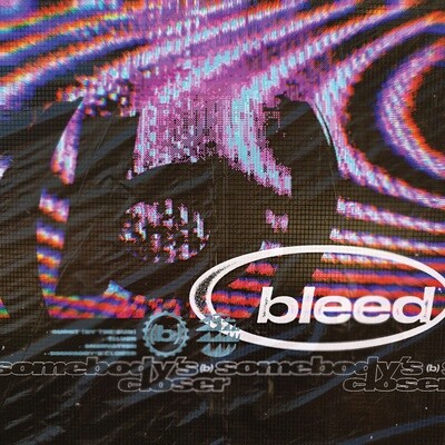 Bleed – Somebody&#39;s Closer 12&quot; deep purple with baby blue splatter vinyl