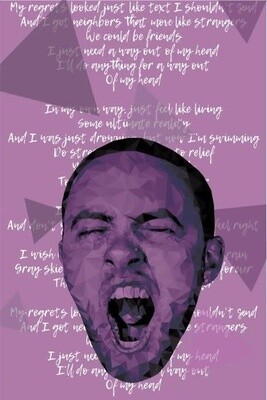 Mac Miller - Purple Lyrics poster