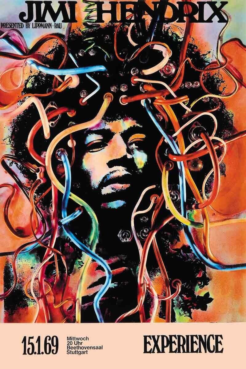 Jimi Hendrix - Wired poster