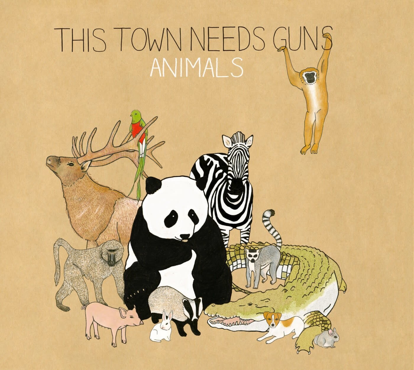 This Town Needs Guns (TTNG) ‎– Animals LP blue and green galaxy vinyl