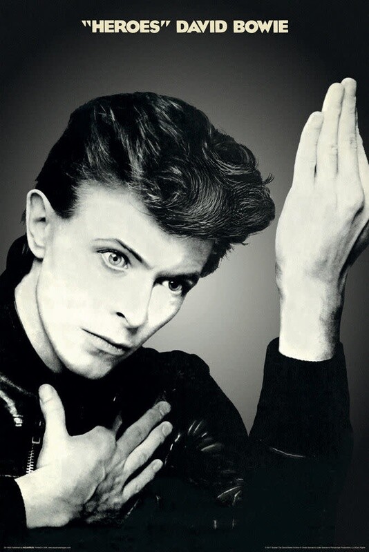 David Bowie - Heroes poster