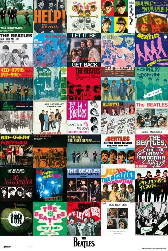 Beatles - Singles poster