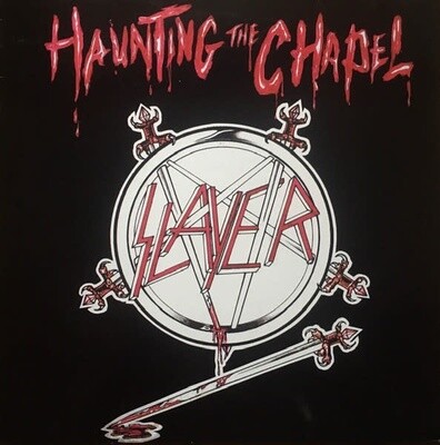 Slayer – Haunting The Chapel EP 12&quot; red/white marbled vinyl
