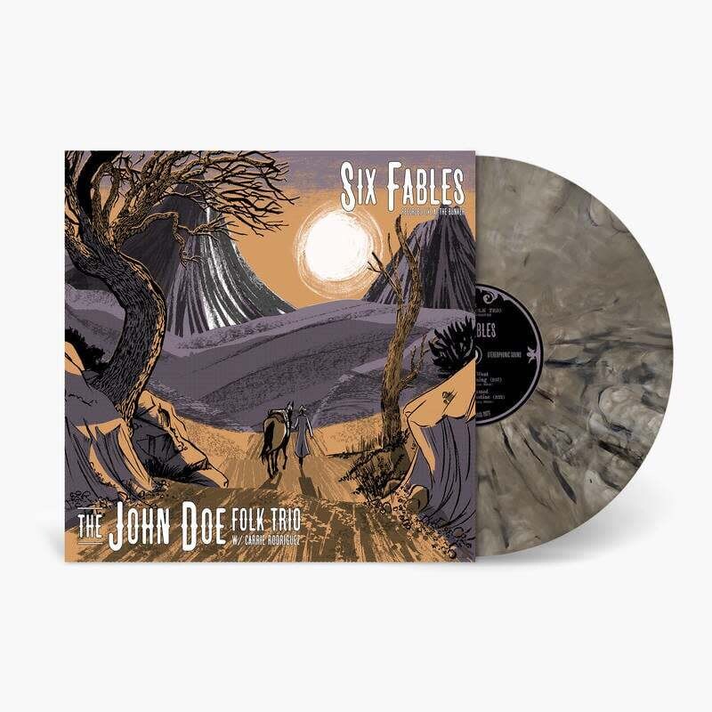 John Doe Folk Trio W/ Carrie Rodriguez – Six Fables (Recorded At The Bunker) LP color*
