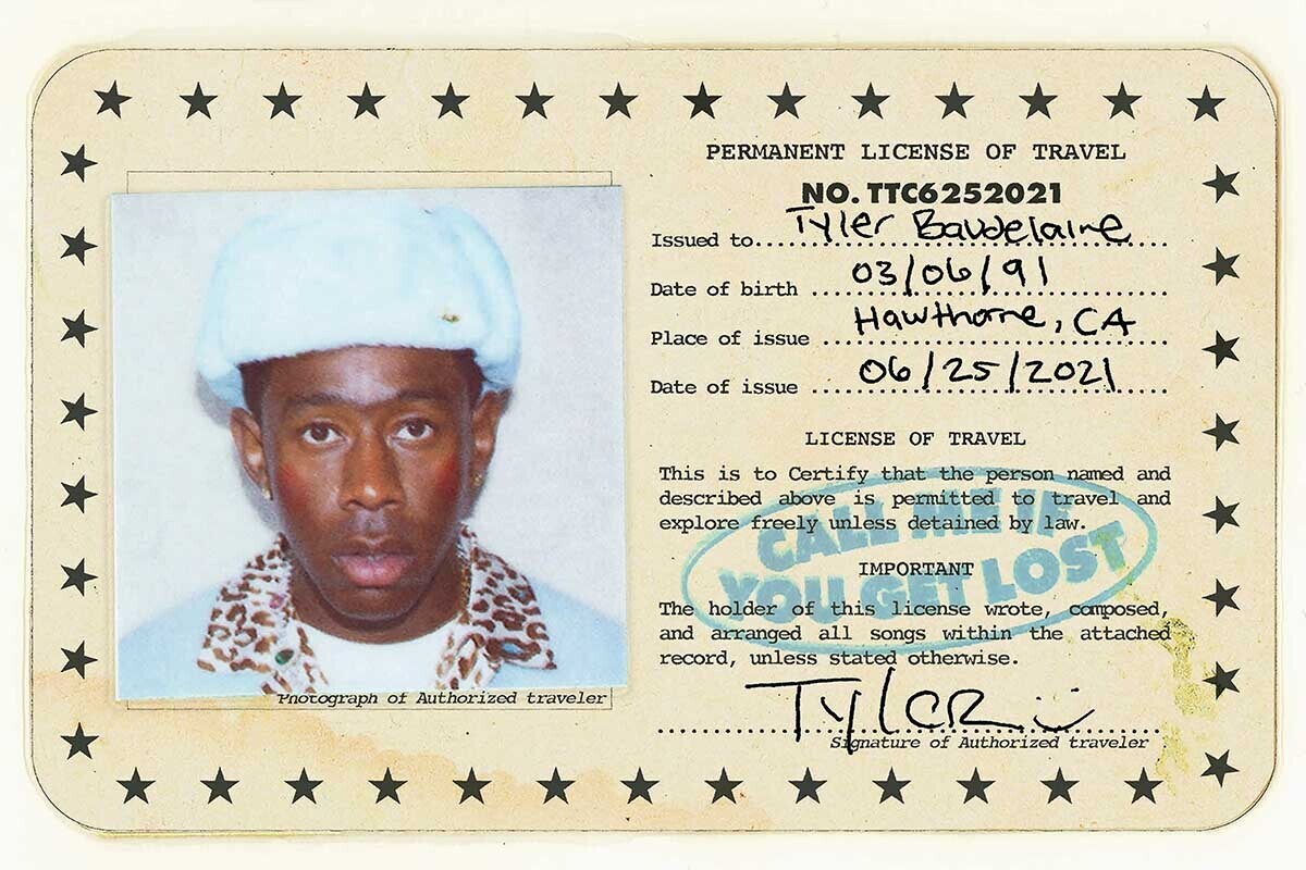 Tyler The Creator License poster