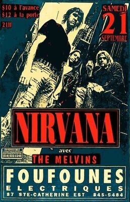 Nirvana - French Promo poster