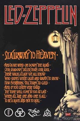 Led Zeppelin - Stairway poster