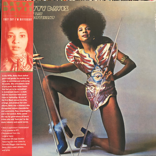 Betty Davis – They Say I&#39;m Different LP clear orange