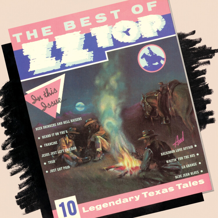 ZZ Top -- The Best of ZZ Top LP clear blue