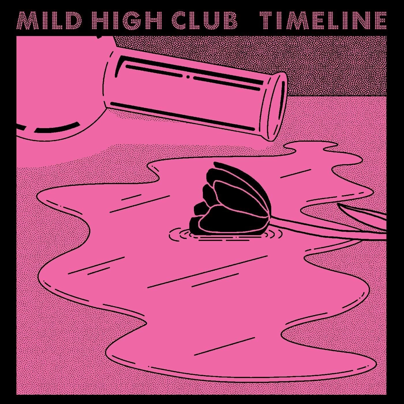 Mild High Club – Timeline LP white, pink &amp; blue splatter vinyl