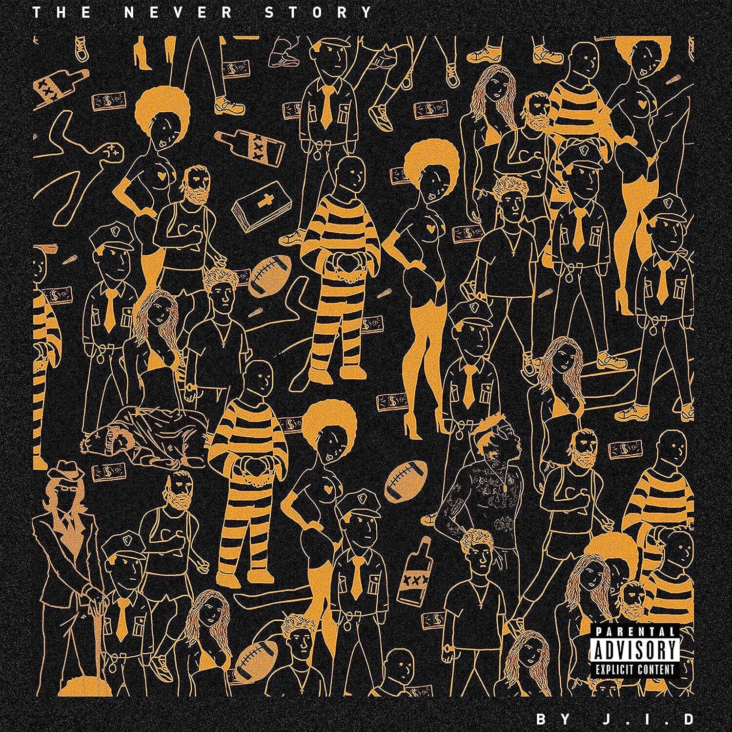J.I.D – The Never Story LP orange expanded edition