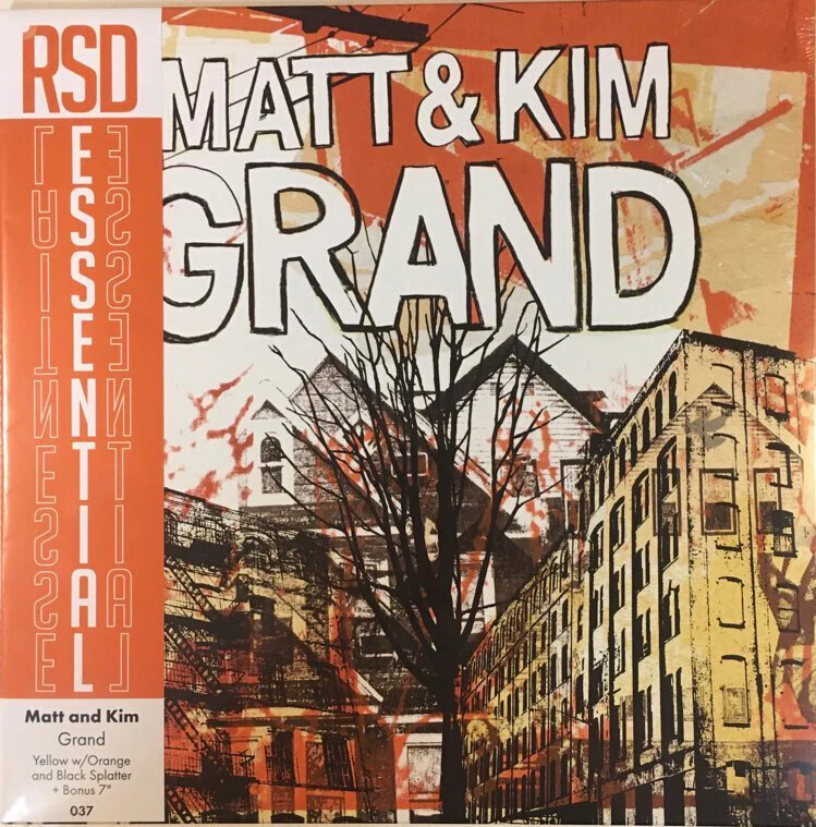 Matt &amp; Kim – Grand LP orange / black splatter w/7&quot;
