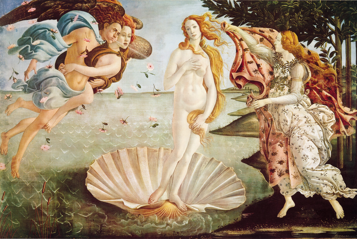 Botticelli - Venus horizontal poster