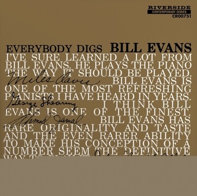 Bill Evans -- Everybody Digs Bill Evans LP mono