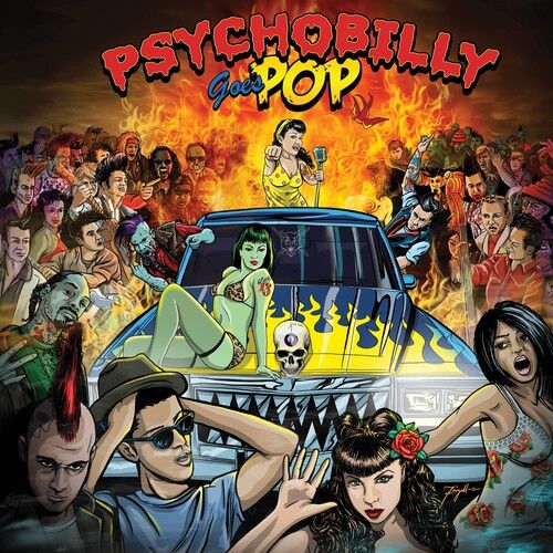 Various -- Psychobilly Goes Pop LP purple