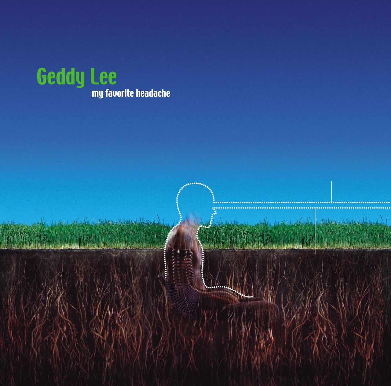 Geddy Lee – My Favourite Headache LP blue &amp; green