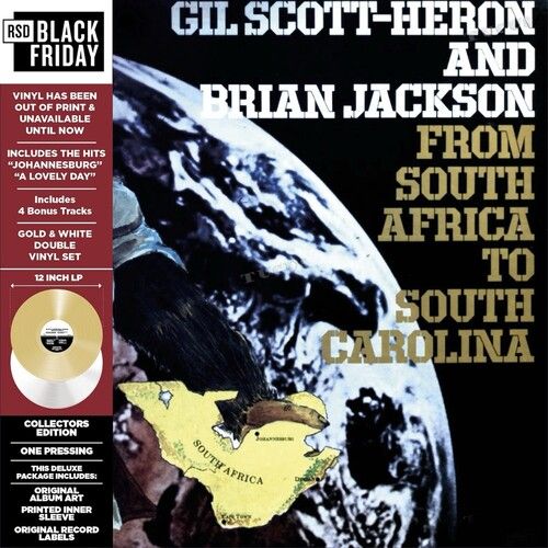 Gil Scott-Heron And Brian Jackson – From South Africa To South Carolina LP gold and white