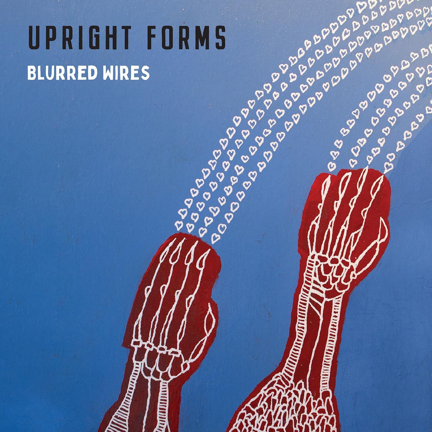 Upright Forms – Blurred Wires LP blue and clear marble