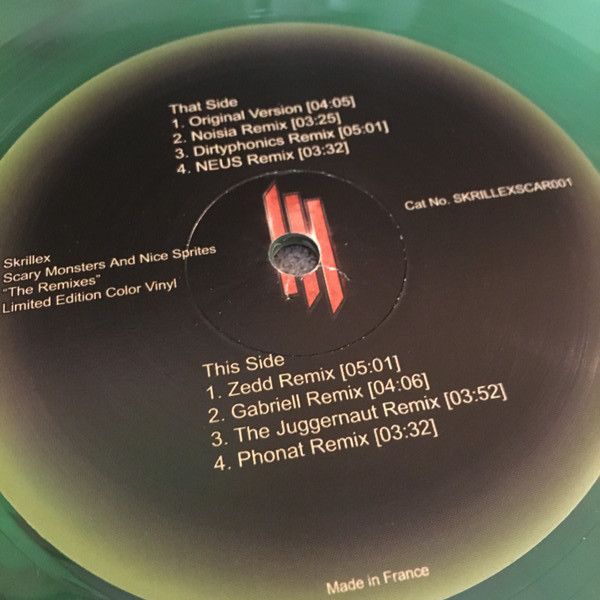 Skrillex – Scary Monsters And Nice Sprites – The Remixes 12&quot; green vinyl