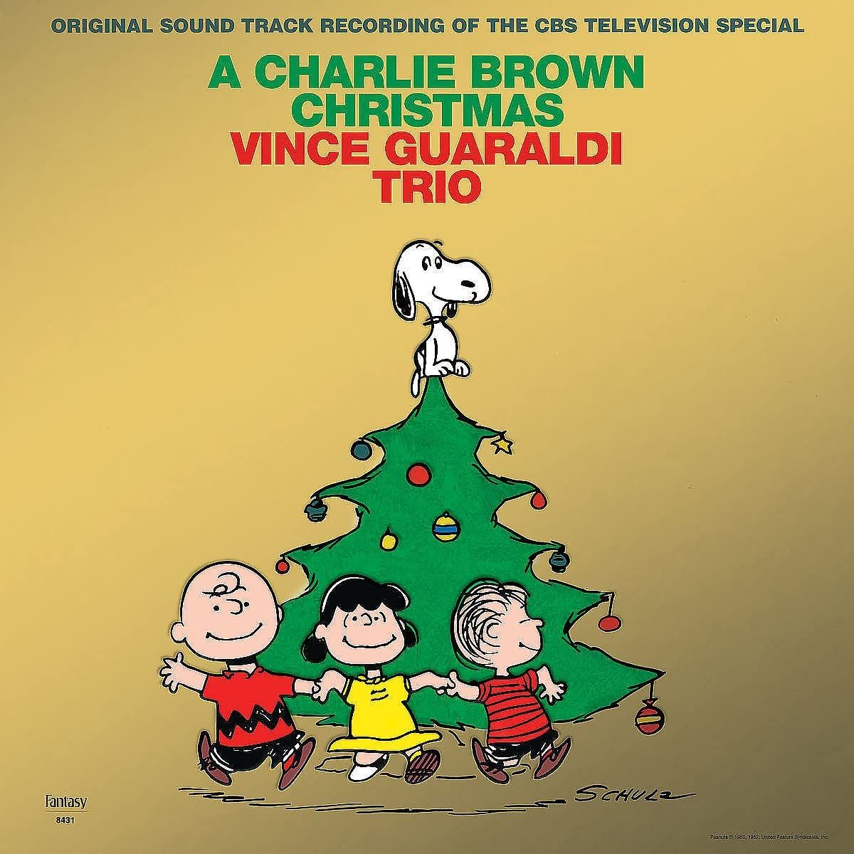 Vince Guaraldi Trio – A Charlie Brown Christmas LP gold foil cover