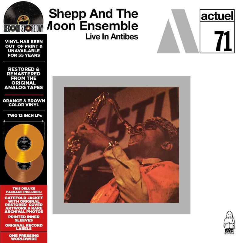 Archie Shepp And The Full Moon Ensemble – Live In Antibes LP orange &amp; brown