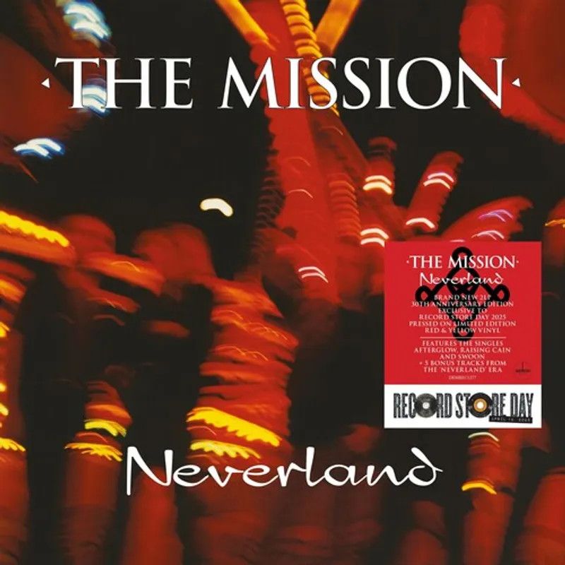 Mission – Neverland LP 30th anniversary edition import red &amp; yellow