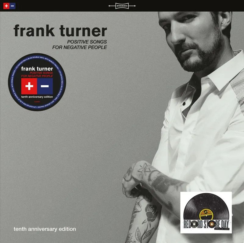 Frank Turner -- Positive Songs For Negative People LP 10th anniversary edition blue &amp; red