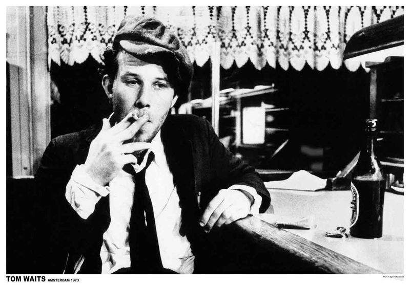 Tom Waits - Amsterdam 1976 poster