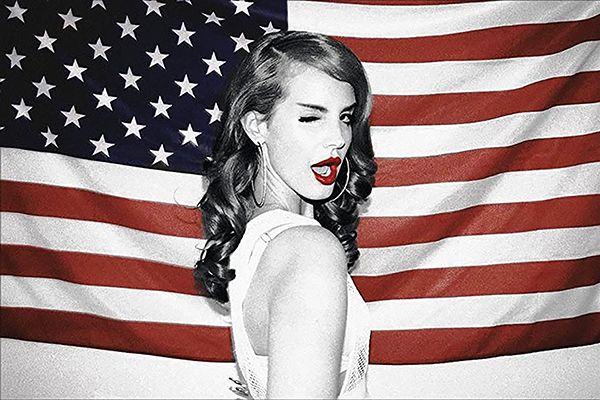 Lana Del rey - America Flag poster