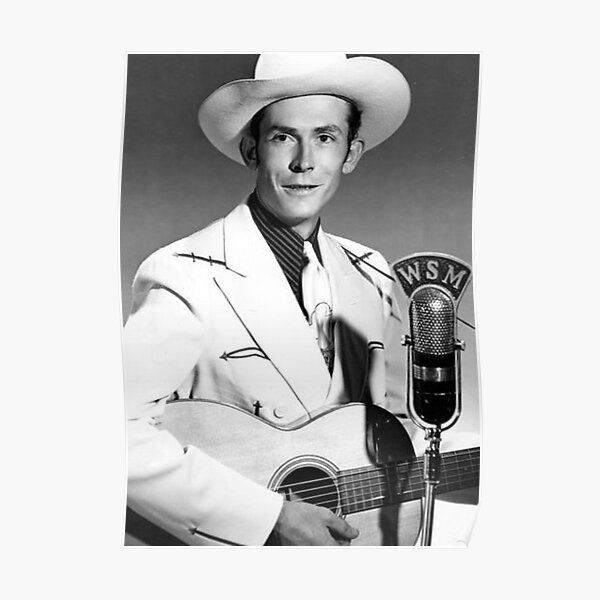 Hank Williams - Portrait poster