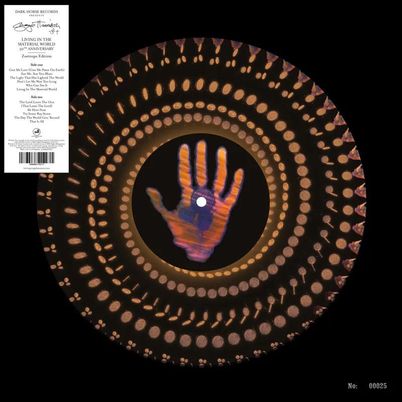 George Harrison -- Living In The Material World LP zoetrope picture disc