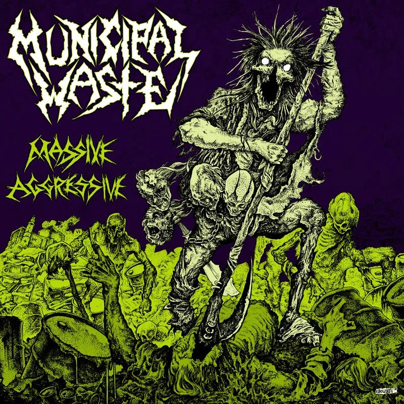 Municipal Waste -- Massive Aggressive LP green &amp; purple